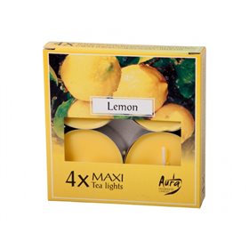 Svíčka čajová vonná 4ks MAXI citron